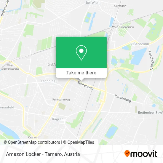Amazon Locker - Tamaro map