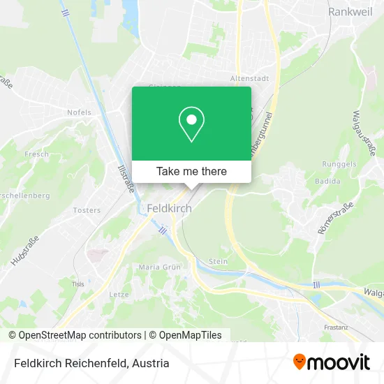 Feldkirch Reichenfeld map