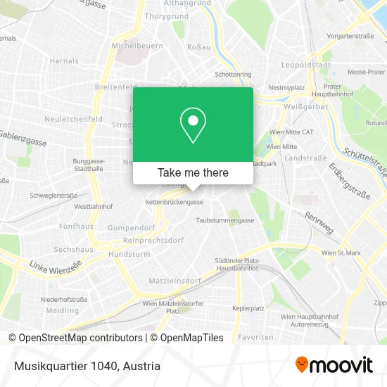Musikquartier 1040 map