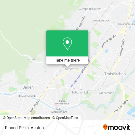 Pinned Pizza map