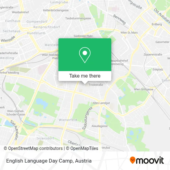 English Language Day Camp map