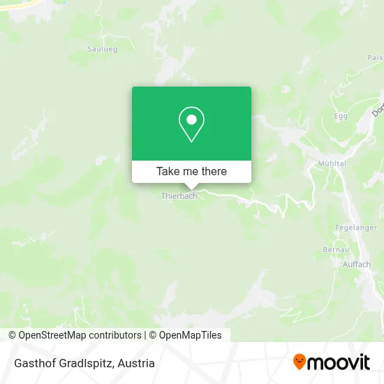 Gasthof Gradlspitz map