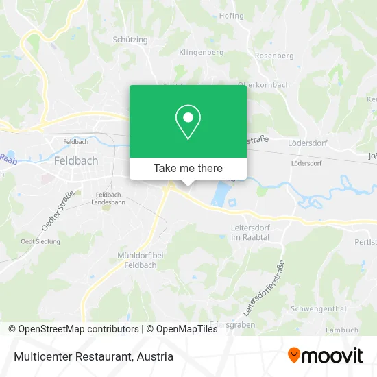 Multicenter Restaurant map