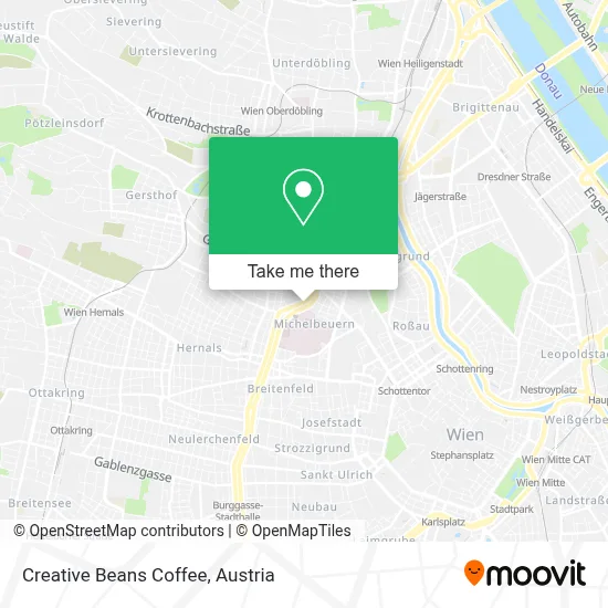 Creative Beans Coffee map