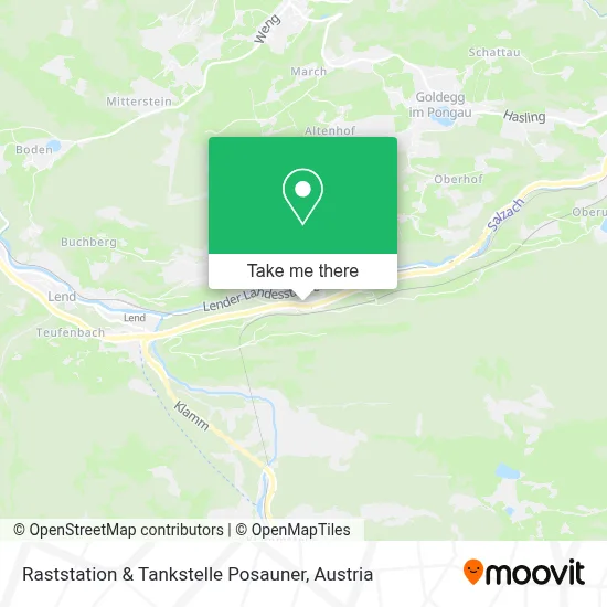 Raststation & Tankstelle Posauner map