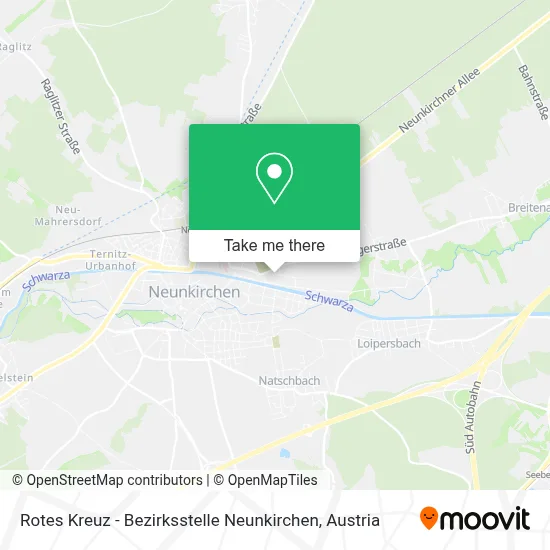 Rotes Kreuz - Bezirksstelle Neunkirchen map