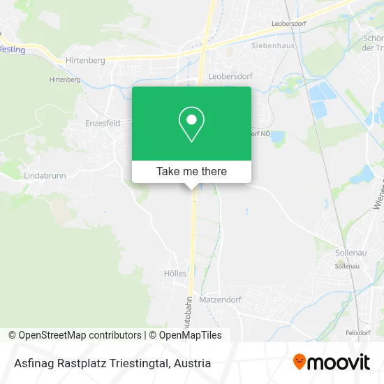 Asfinag Rastplatz Triestingtal map