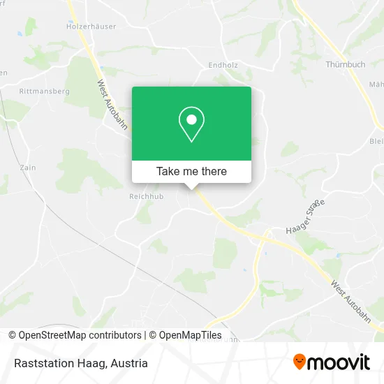 Raststation Haag map