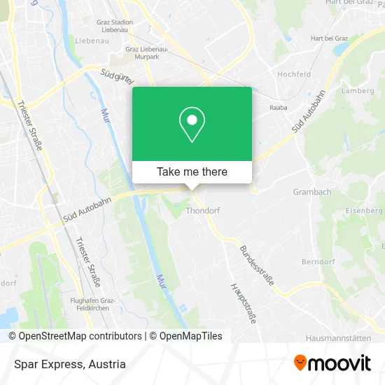 Spar Express map