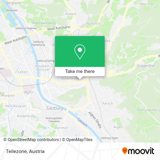 Teilezone map