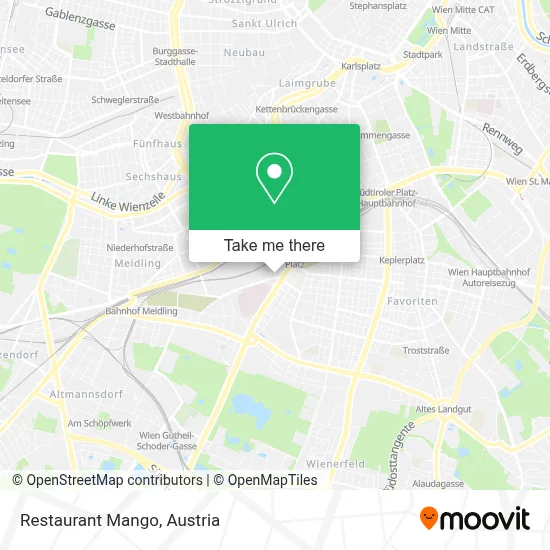 Restaurant Mango map