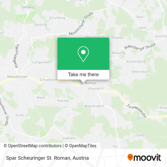Spar Scheuringer St. Roman map
