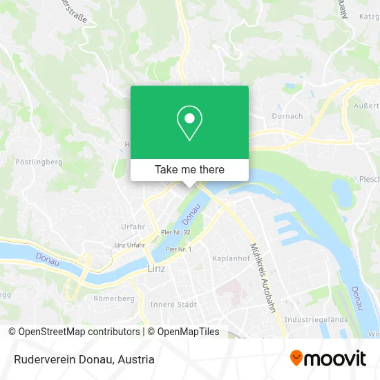 Ruderverein Donau map