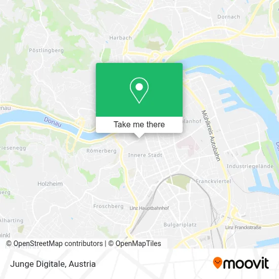 Junge Digitale map
