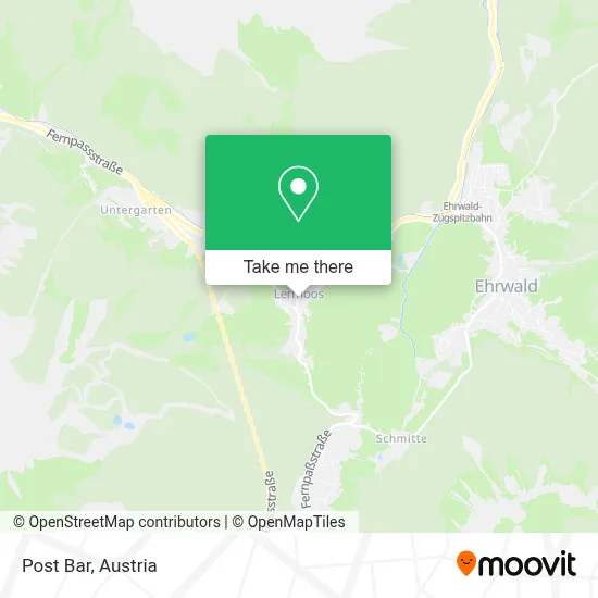 Post Bar map