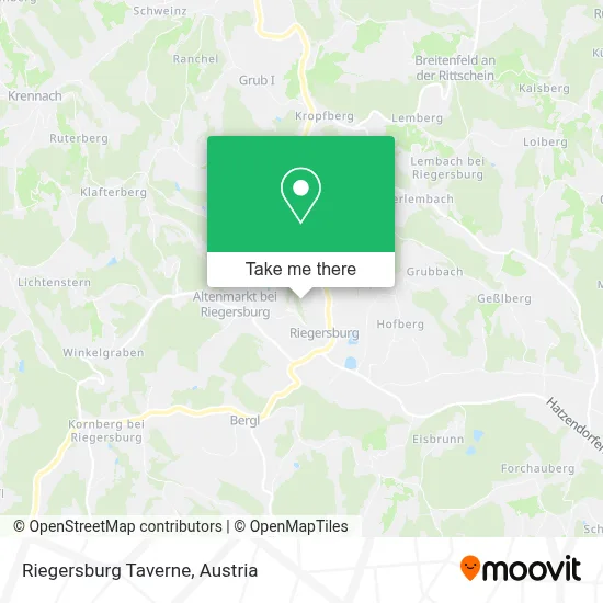 Riegersburg Taverne map