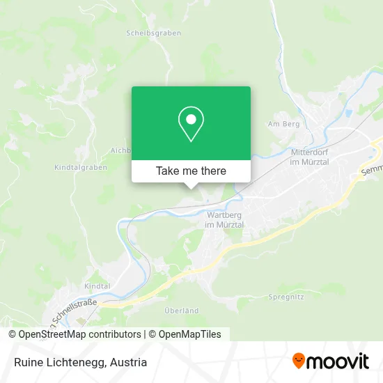 Ruine Lichtenegg map