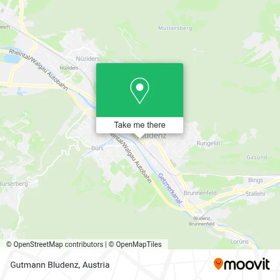 Gutmann Bludenz map