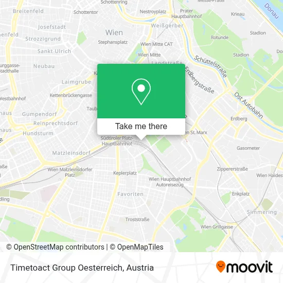 Timetoact Group Oesterreich map