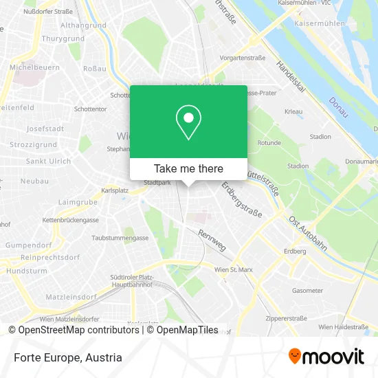 Forte Europe map