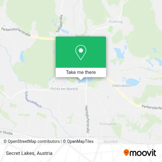 Secret Lakes map