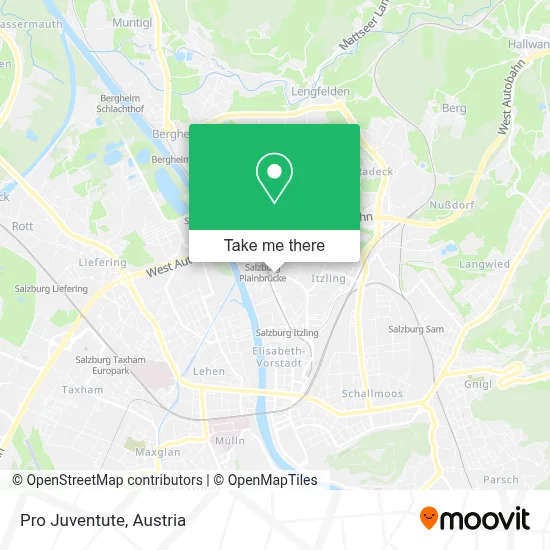 Pro Juventute map