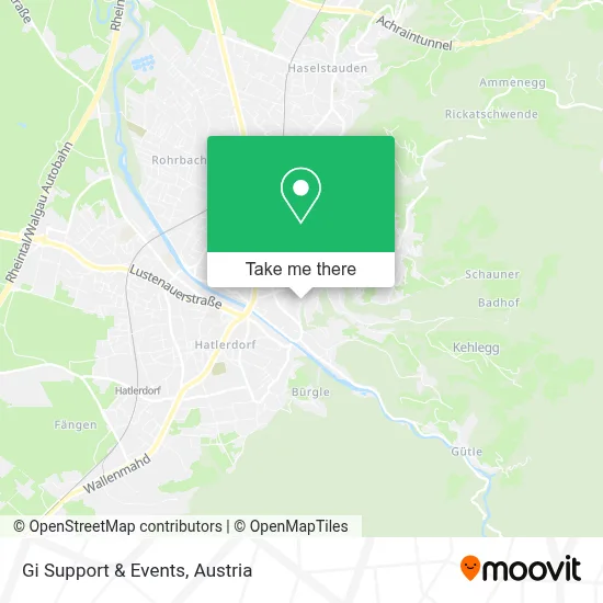Gi Support & Events map