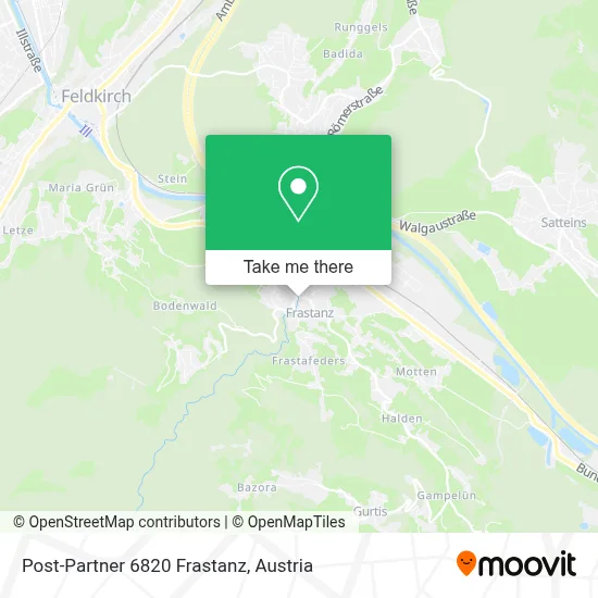 Post-Partner 6820 Frastanz map