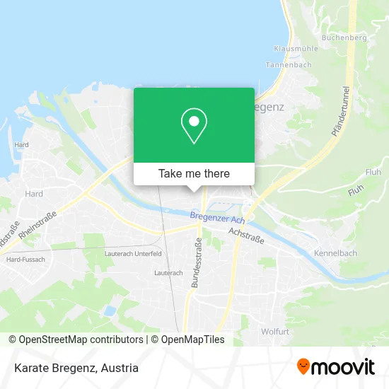 Karate Bregenz map