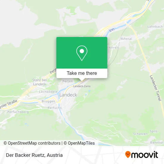 Der Backer Ruetz map