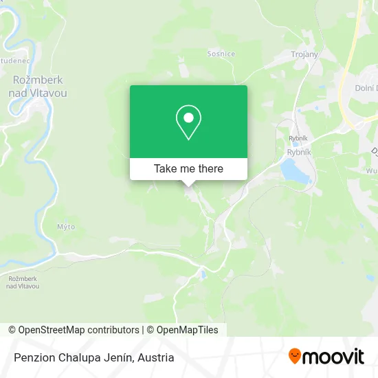 Penzion Chalupa Jenín map