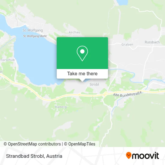 Strandbad Strobl map