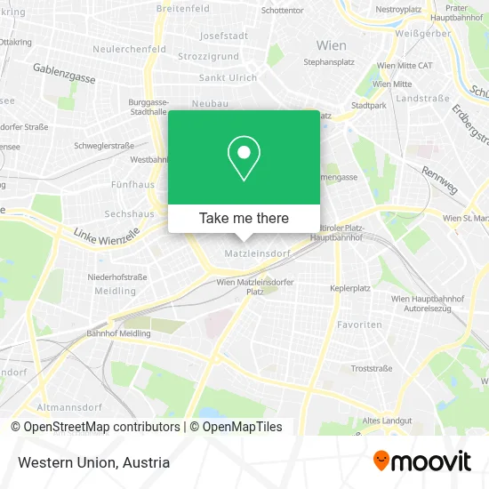 Western Union map