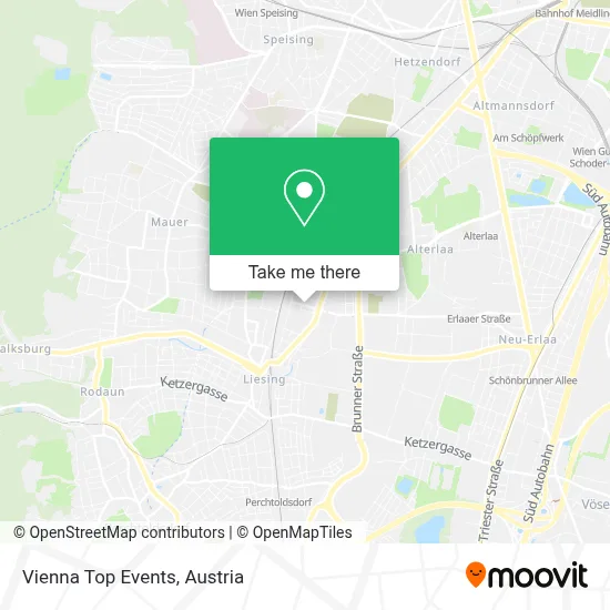 Vienna Top Events map