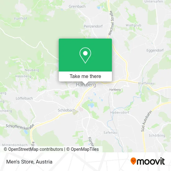 Men's Store map