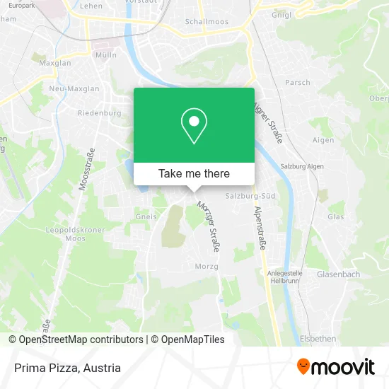 Prima Pizza map