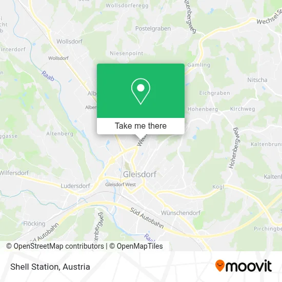 Shell Station map
