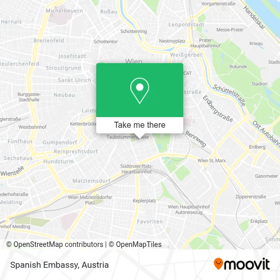 Spanish Embassy map