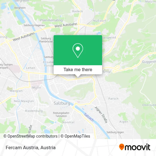 Fercam Austria map