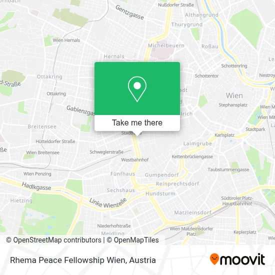 Rhema Peace Fellowship Wien map