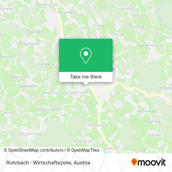 Rohrbach - Wirtschaftszeile map