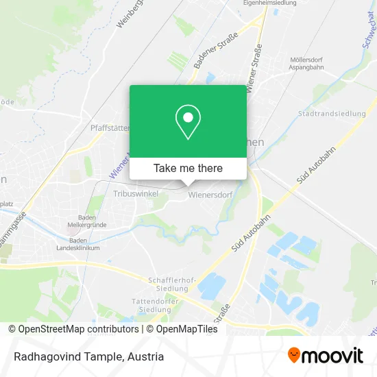 Radhagovind Tample map