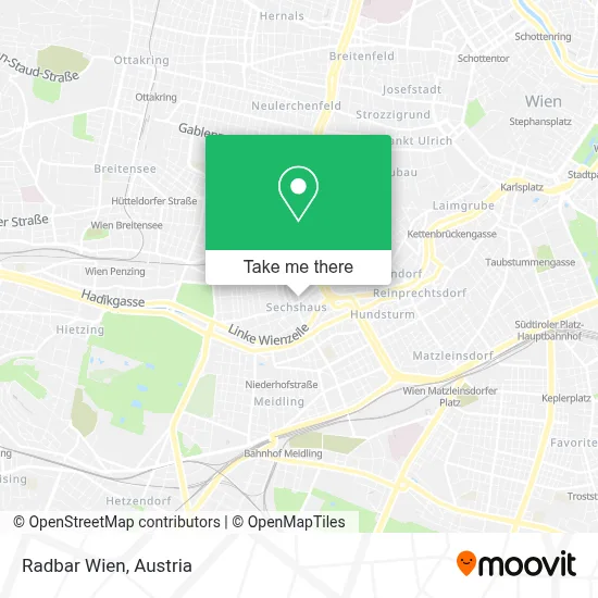 Radbar Wien map