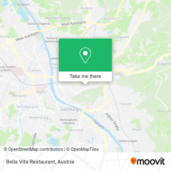 Ristorante Bella Vita map