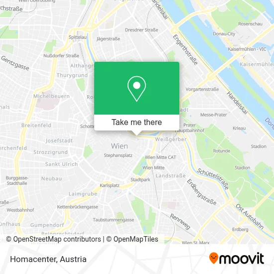 Homacenter map