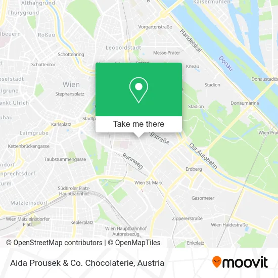 Aida Prousek & Co. Chocolaterie map