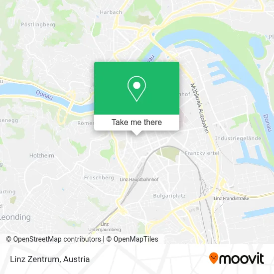 Linz Zentrum map