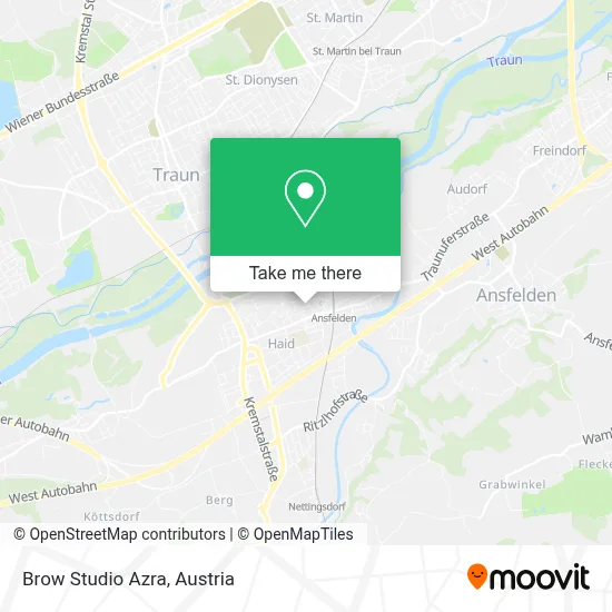 Brow Studio Azra map
