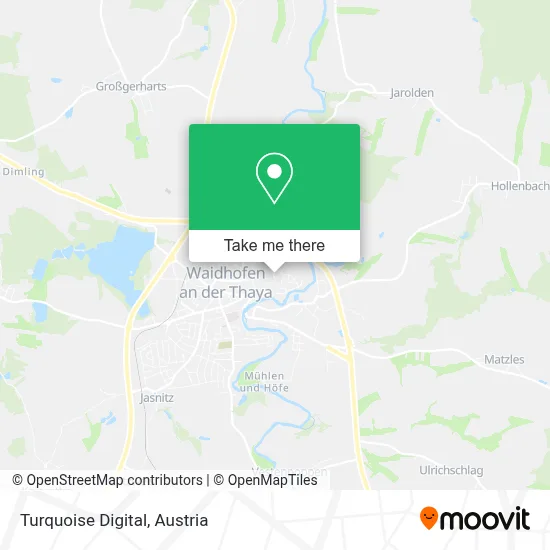 Turquoise Digital map