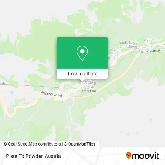 Piste To Powder map